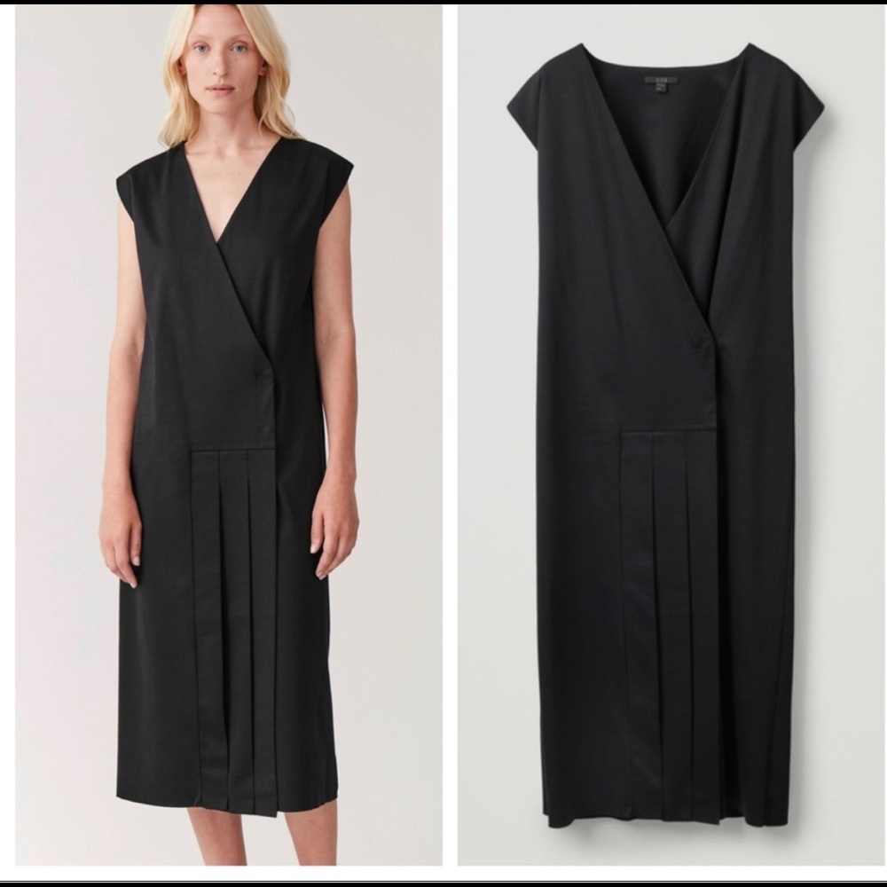 COS Faux wrap midi dress size 6 - new with tag